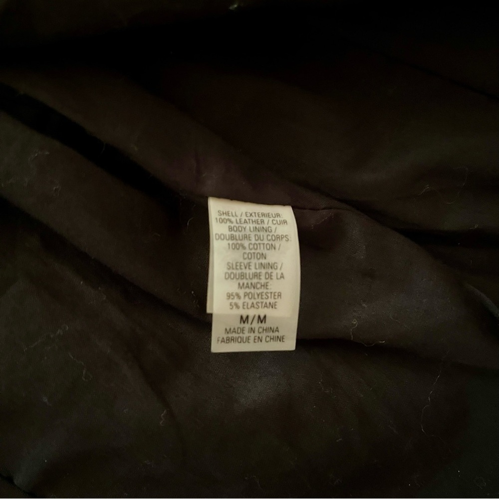 Elie Tahari Black Leather Jacket. Size Medium - Picture 7 of 10